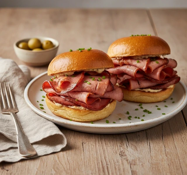 Classic Mortadella Burger by Salamonra