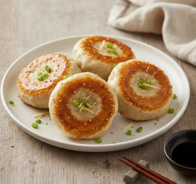 Shanghai Shengjian Bao Pan-Fried Dumplings by Olivemagazine