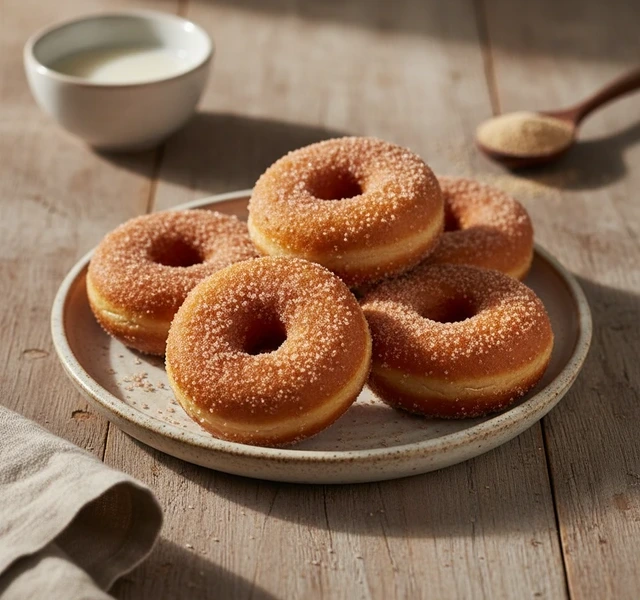 Air Fryer Doughnuts by Thebakingbuddha