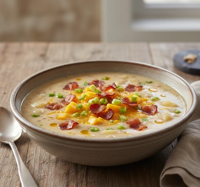 Creamy Loaded Baked Potato Soup by Carlsbadcravings