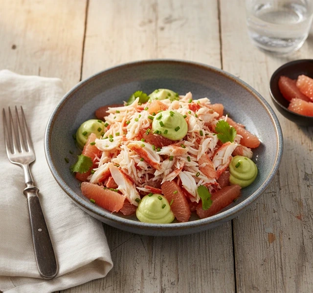 Red Crab Salad with Grapefruit and Avocado by Chicagoprivatechefscheffrancispascal