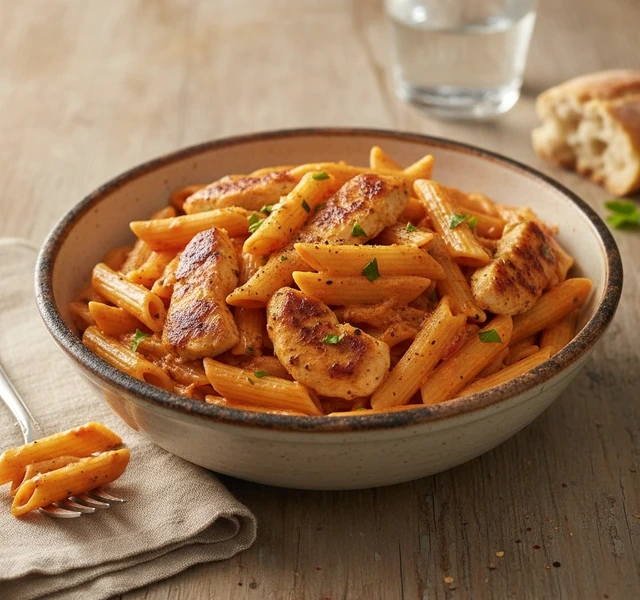 Spicy Creamy Cajun Chicken Pasta by Cookerru