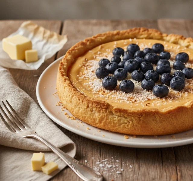 Apricot and Coconut Panna Cotta Tart by Giusto Per Il Gusto