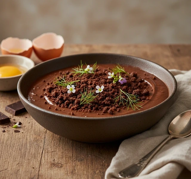 Chocolate Mousse with Brownie Crumble by Chicagoprivatechefscheffrancispascal