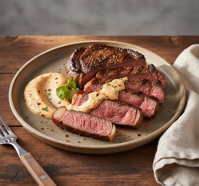 Ribeye With Honey Chipotle Aioli by Wannabechefmatt