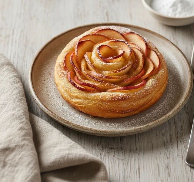 Apple Rose Puff Pastry by Maykawaiikitchen