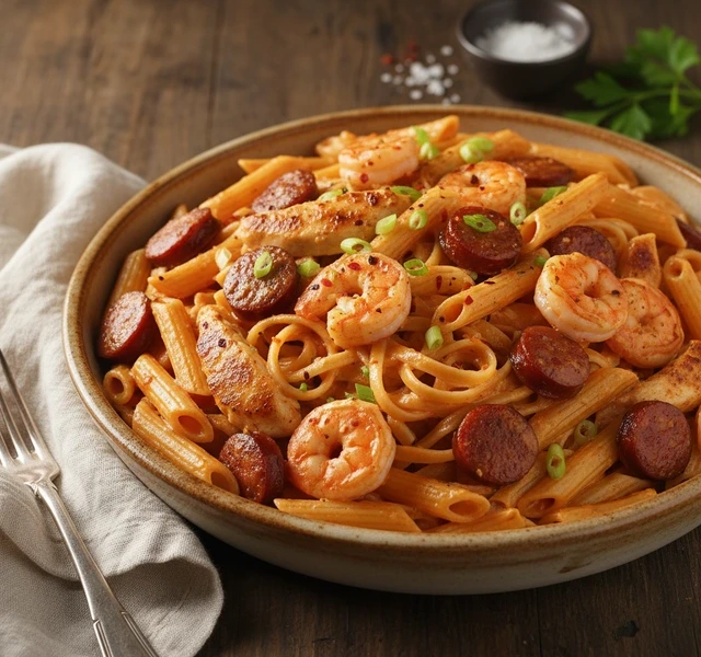 Creamy Cajun Jambalaya Pasta by Clubbkitchenbykiaj