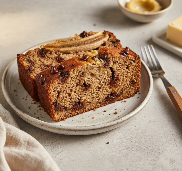Brown Butter Chocolate Chip Banana Bread by Recipeincaption