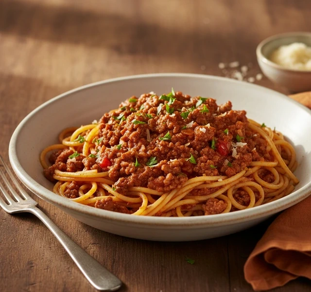 Family-Style Spaghetti Bolognese by Nachocookin