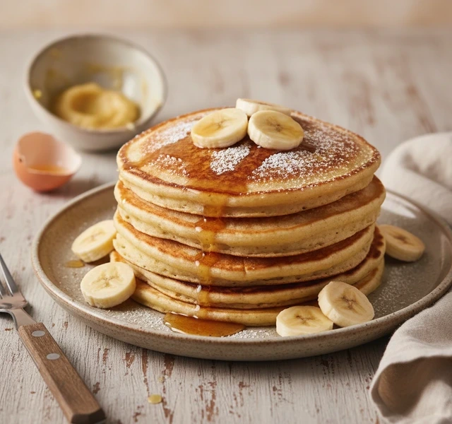 Classic Banana Pancakes by Healthiersimple