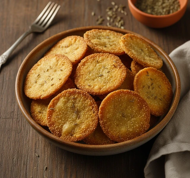 Air Fryer Suji Mathri by Tashi