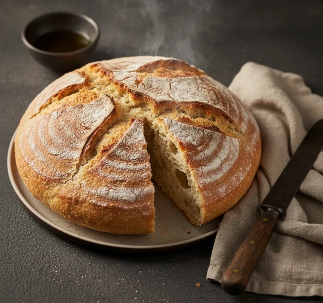 Revived Crusty Bread by Noflakeysalt