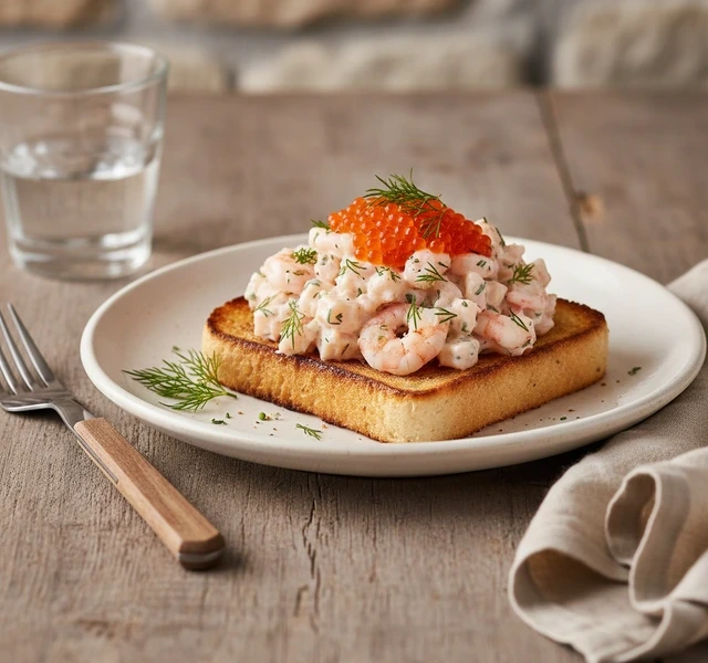 Classic Swedish Toast Skagen by Matmackan