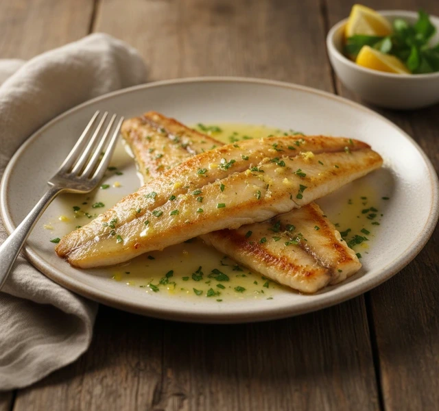 Pan-Fried Dover Sole with Lemon Parsley Butter by Slmanofficial