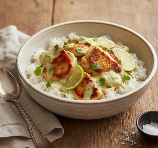 Coconut-Lime Chicken Bowls by Olweneats