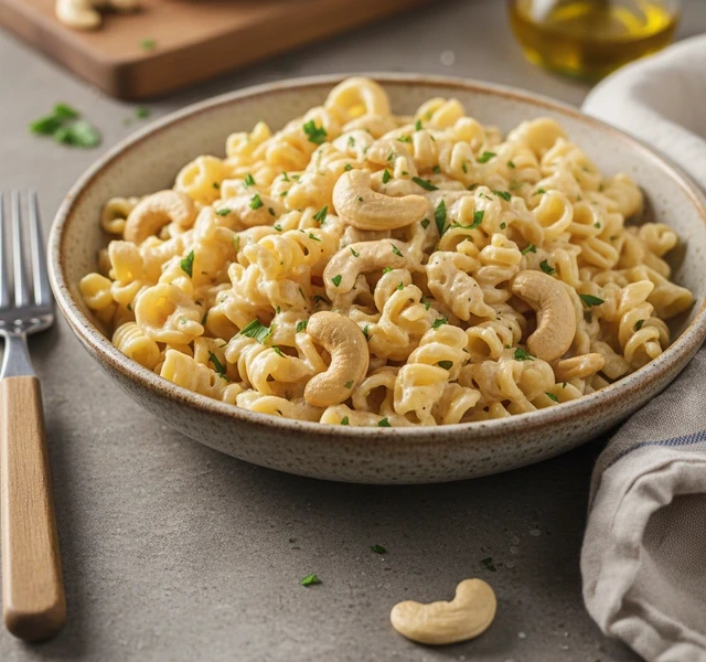 Creamy Dairy-Free Pasta by Jackfruitfulkitchen