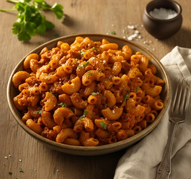 One Pot Desi Macaroni by Moodie Fooodie