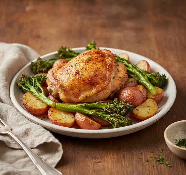 Sheet Pan Roasted Chicken and Vegetables by Eatwithhenri