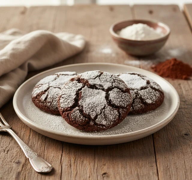 Chocolate Crinkle Cookies by Vanilyavadisi