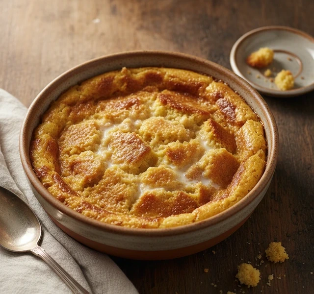 Cornbread Pudding Custard by Ireneykchoi
