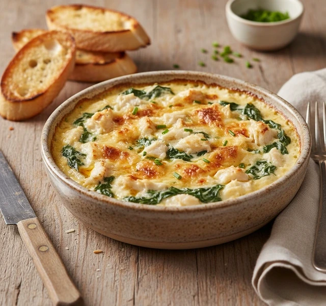 Creamy Crab and Spinach Dip by Kingcooksofficial