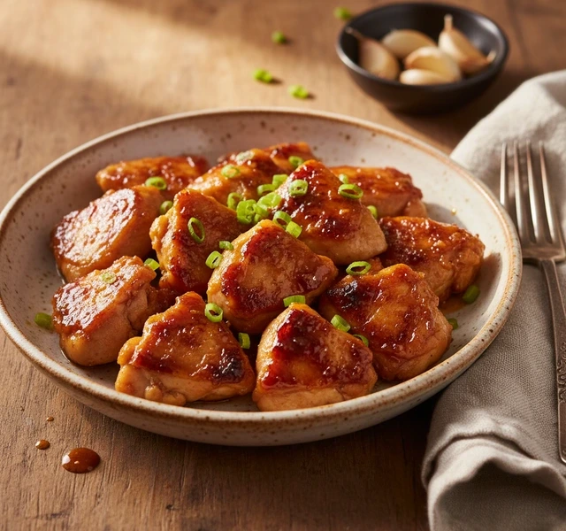 Hot Honey Garlic Chicken by Foodkidsandsleep