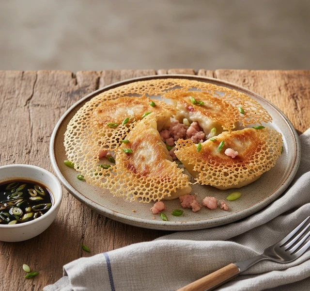 Lazy Pan-Fried Dumplings by Untin Hsieh