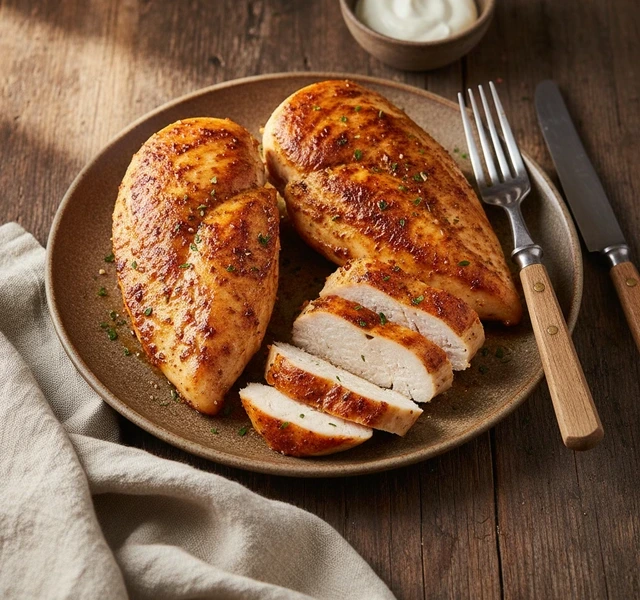 Perfect Pan-Seared Chicken Breast by Meatupfordinner