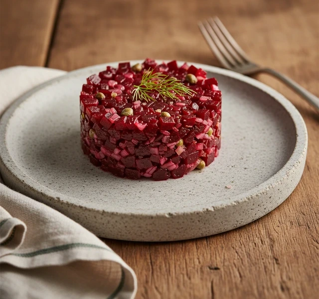 Vegan Beetroot Tartare by Johnny Cross