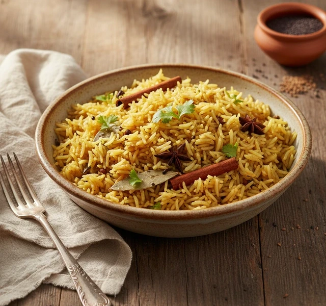 15-Minute Achari Pulao by Spoonsofflavour