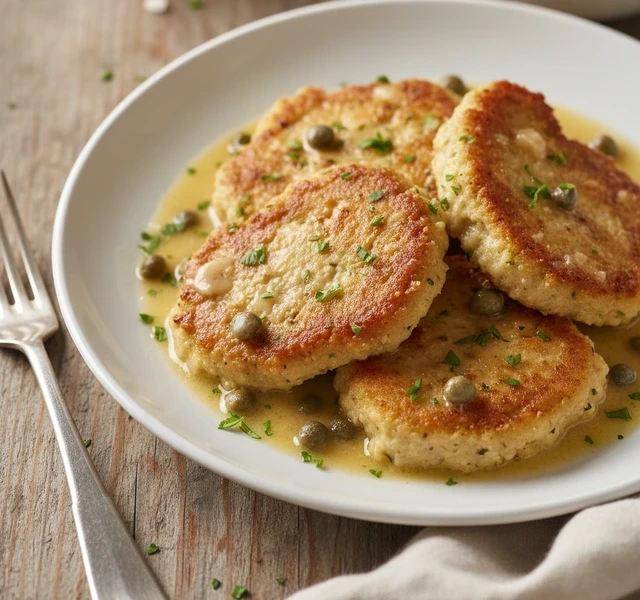 Vegan Seitan Chicken Piccata by Consciouschris