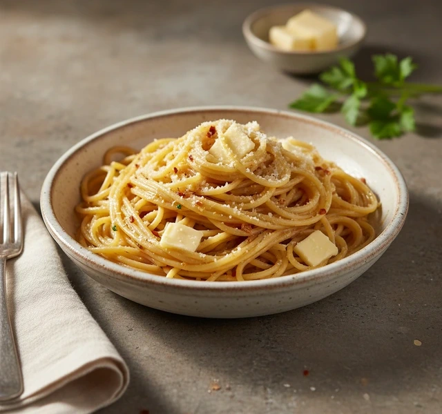 10-Minute One-Pot Garlic Butter Pasta by Lillychilioil