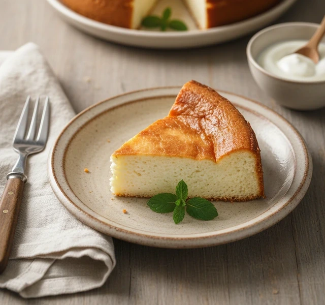 Yogurt and Cream Cheese Cake by Sabrineguelbi