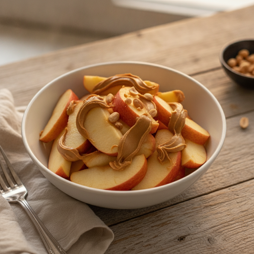 Apples And Peanut Butter Snack by Sheddapp