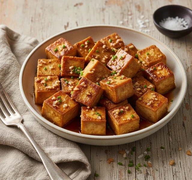 Garlic Butter Tofu by Foodwithfeeling