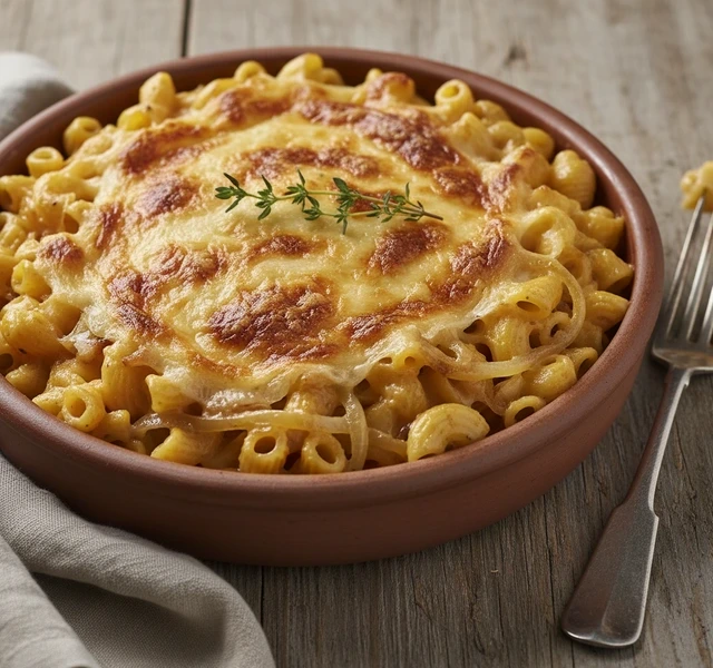 French Onion Mac & Cheese by Carolbeecooks