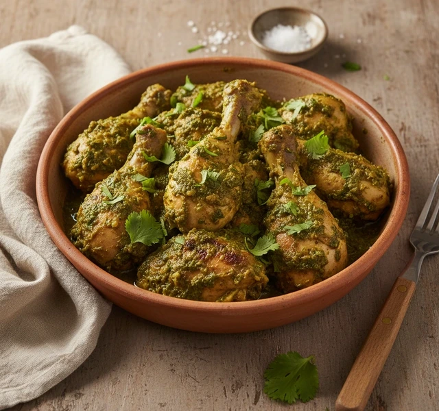 Hare Masale Ka Bhuna Chicken by Mygourmetstory