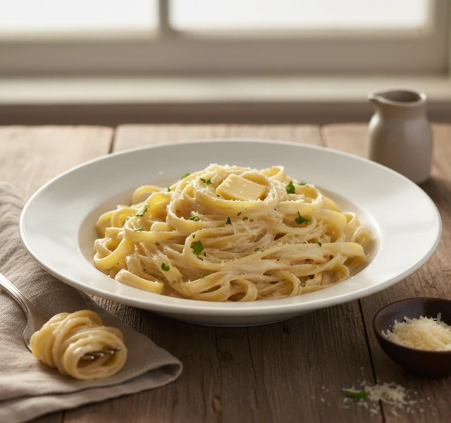 Fettuccine Alfredo by Recipeincaption