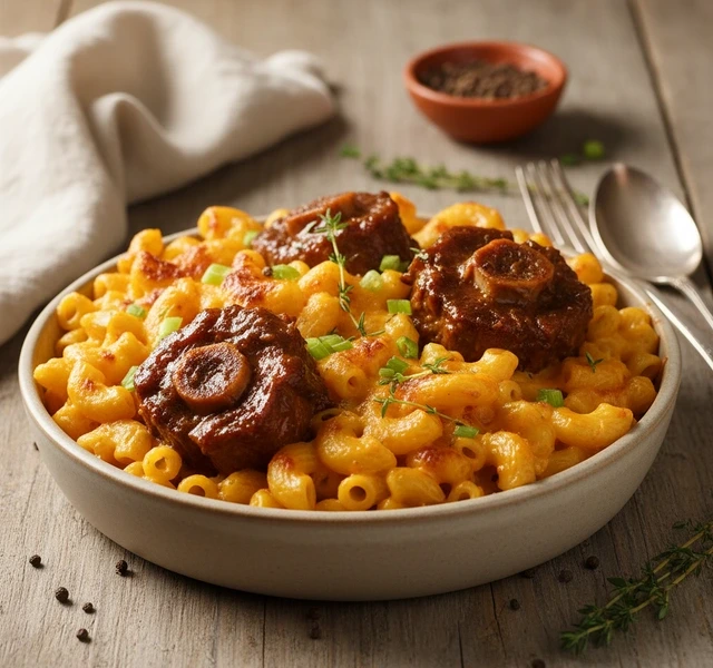 Jamaican Oxtail Mac and Cheese by Gastronomic J5
