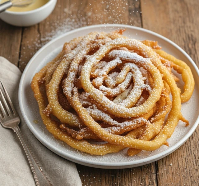 Easy Pancake Mix Funnel Cakes by Makahlx
