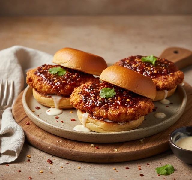 Honey Chipotle Garlic Chicken Sliders by Tiffjonesss