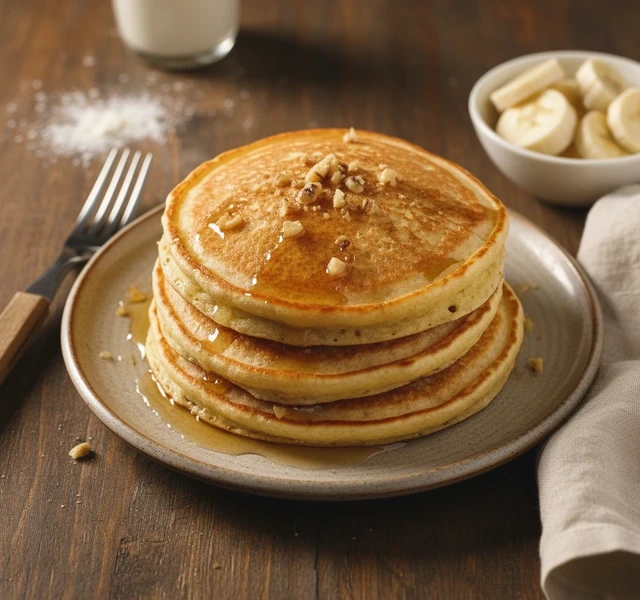 Leftover Banana Pancakes by Tashi