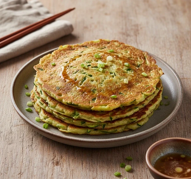 Healthy Chinese Zucchini Crêpe by Bella Cooking Made Easy