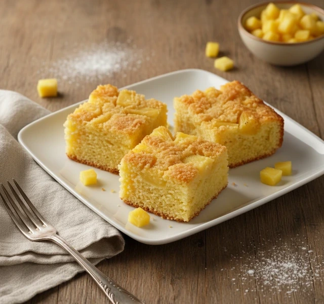 Guyanese Pineapple Cake Squares by Oldtimewhimcooking