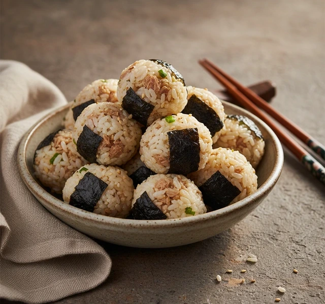 Korean Tuna Jumeokbap Rice Balls by Songandpepper