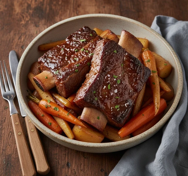 Balsamic Braised Short Ribs by Gilliehouston