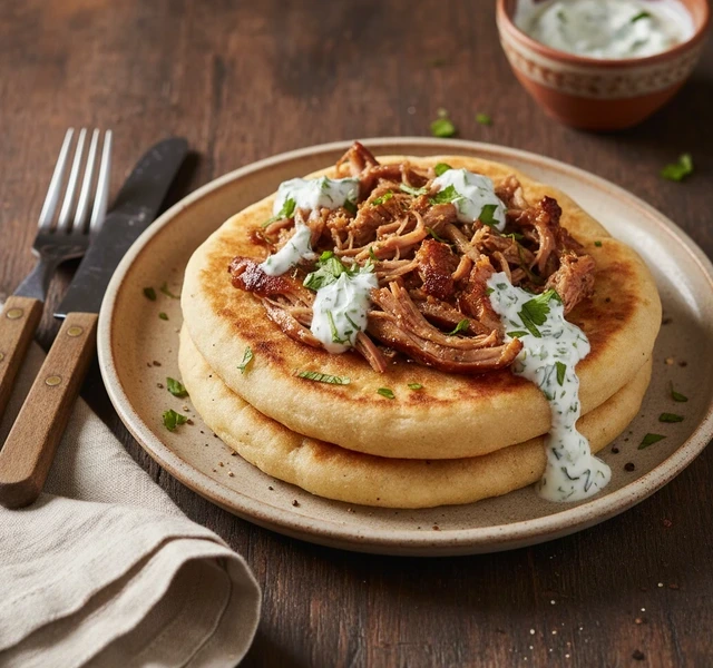 Leftover Lamb Flatbreads by Jamie Oliver