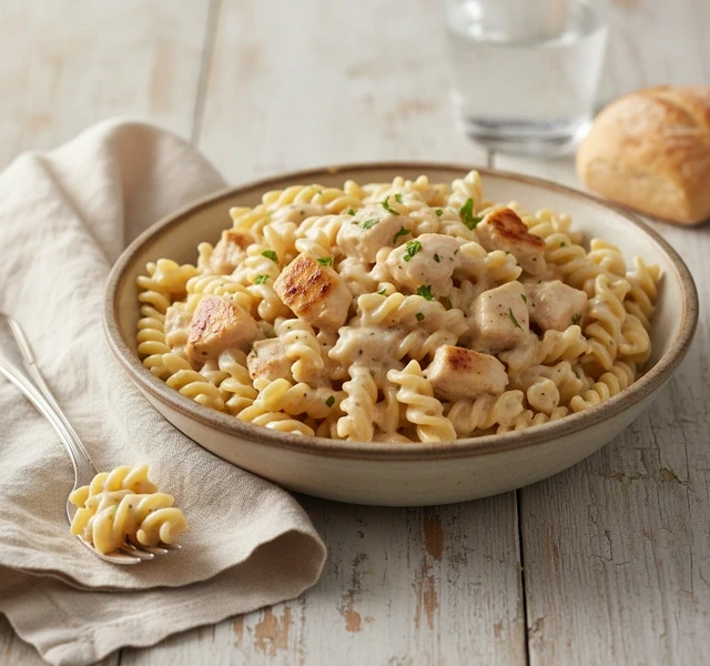 High Protein Creamy Chicken Alfredo by Hlthguru