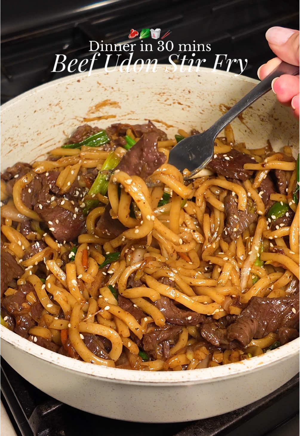Teriyaki Beef Udon Stir Fry by Kayla Nasara