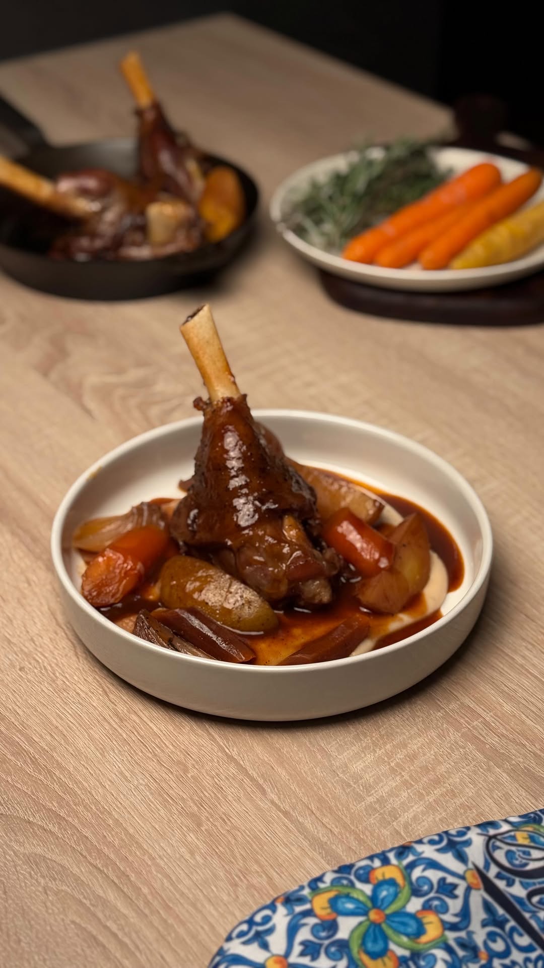 Slow-Braised Lamb Shanks with Celery Purée by Tanerxaydin